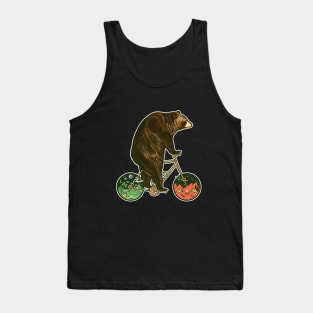 Mountain Biker Bear Tank Top